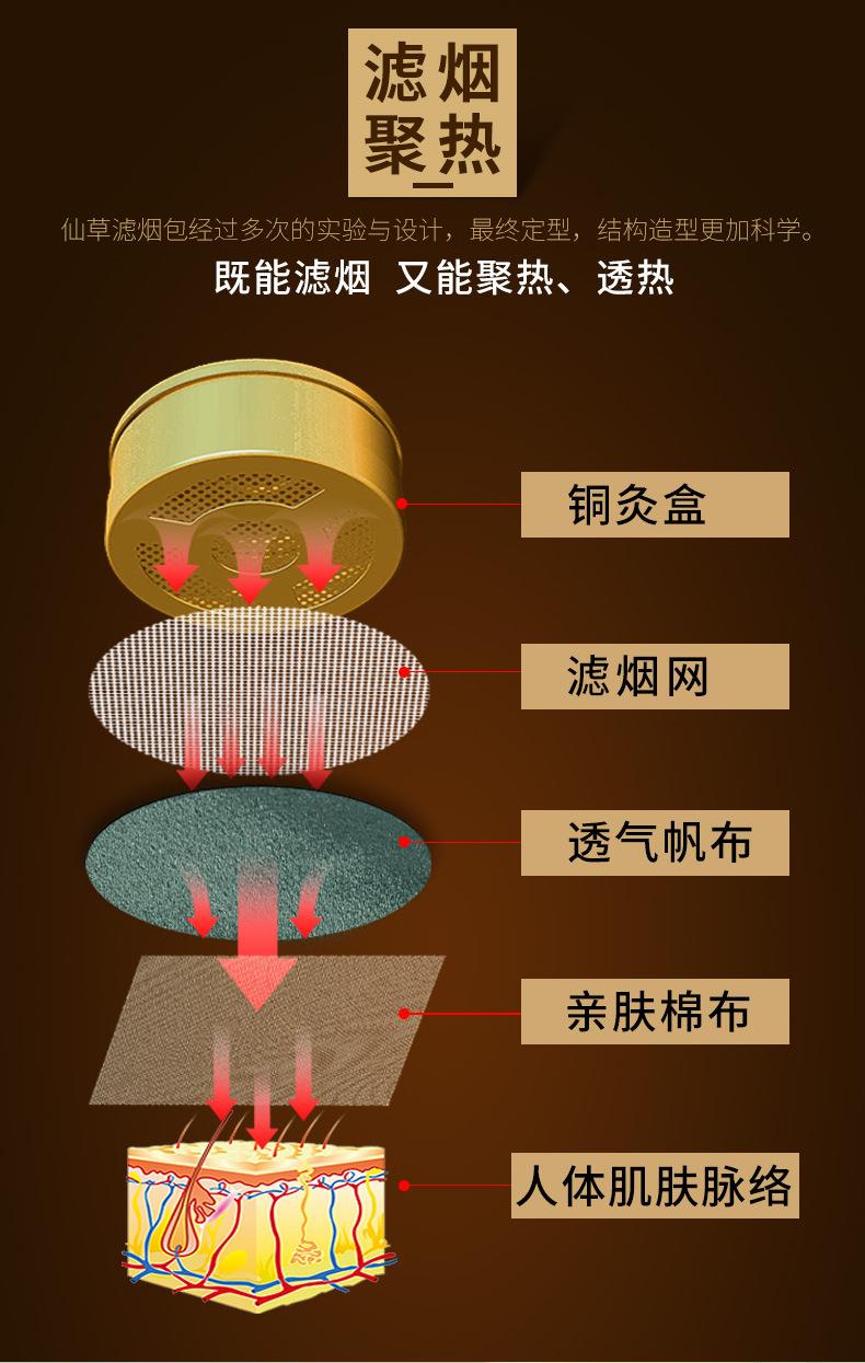 加厚純銅隨身灸 家用調溫艾灸全銅灸盒 廠(chǎng)家批發(fā)艾柱盒艾灸銅盒